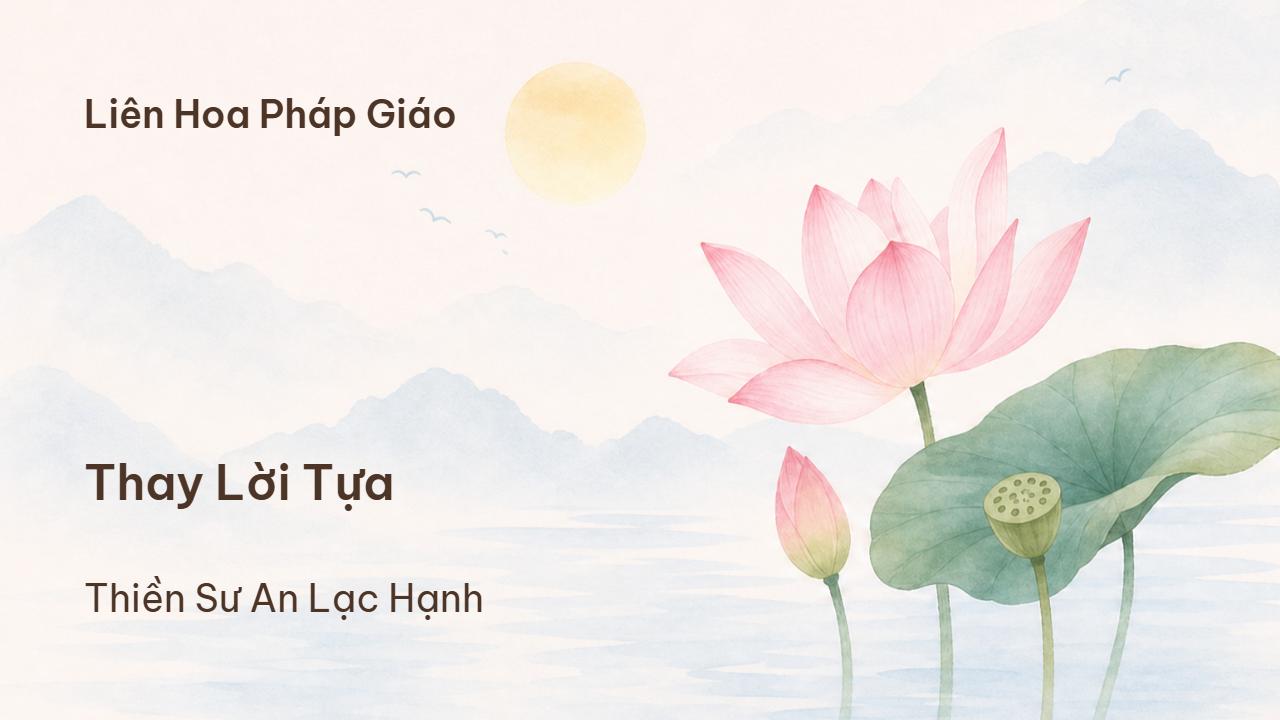 Thay lời tựa